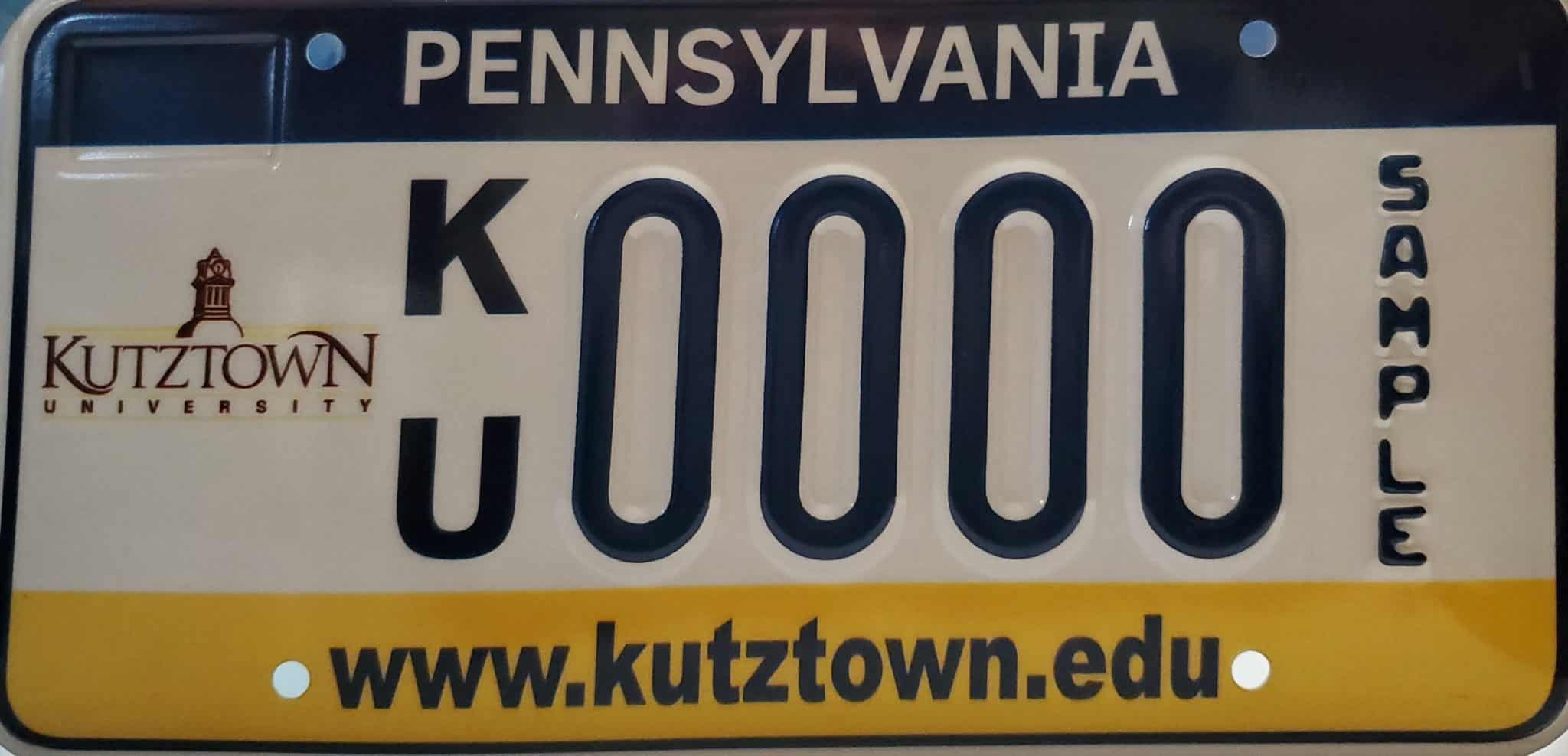 KU License Plate